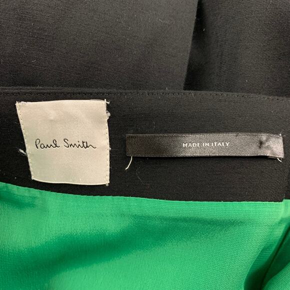 PAUL SMITH Size 4 Black Jersey Beaded Open Back Long Dress - Picture 4 of 6